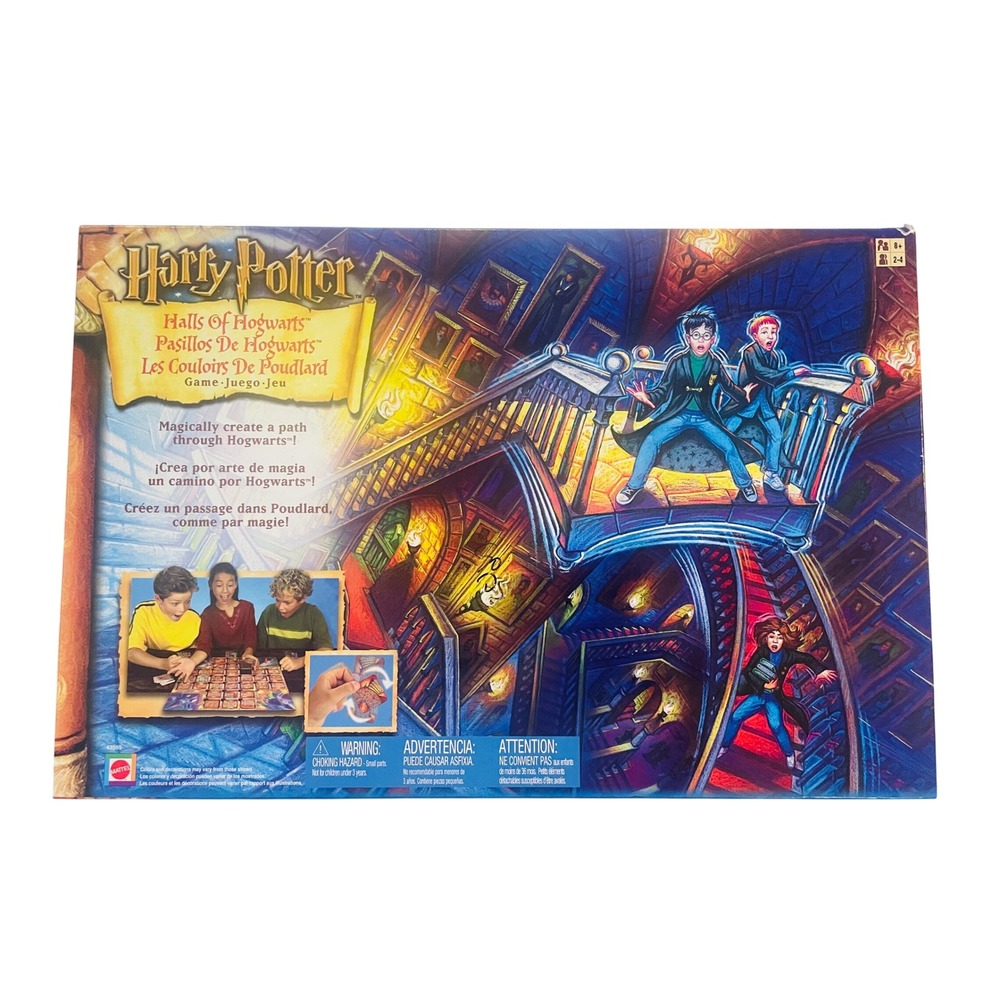 Vintage 2002 Harry Potter Halls of Hogwarts Board Game Mattel 43595 Incomplete